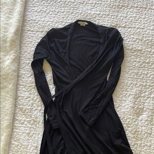 Boden Black Wrap Dress